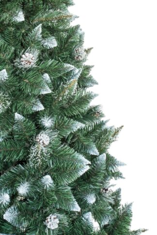 Umetno božično drevo Srebrni Bor z ledenimi kristali