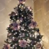 Umetno božično drevo Srebrni Bor z ledenimi kristali 150cm