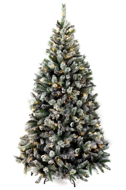 Umetno božično drevo Bor Beli LED