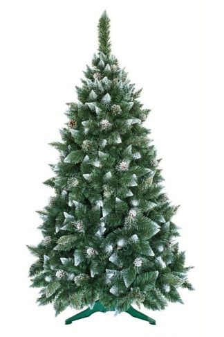 Umetno božično drevo Srebrni bor z ledenimi kristali