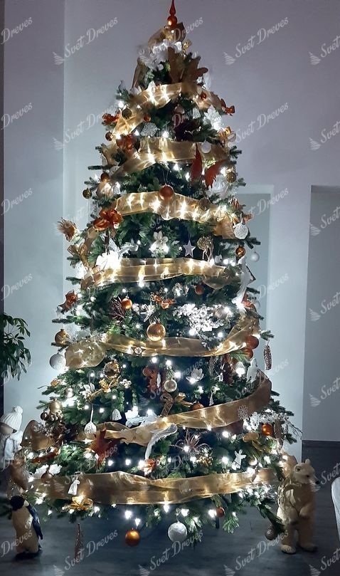 Umetno božično drevo 3D Smreka Ekskluzivna 240cm