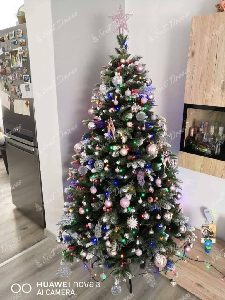 Umetno božično drevo 3D Zasnežena Jelka 180cm