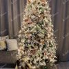 Umetno božično drevo Beli Bor Ozki 195cm