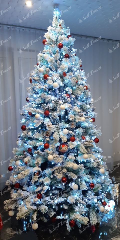 Umetno božično drevo Bor Beli 240cm