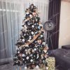 Umetno božično drevo Srebrni Bor z ledenimi kristali 220cm