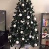 Okrašeno umetno božično drevo Zasneženi Bor 180cm