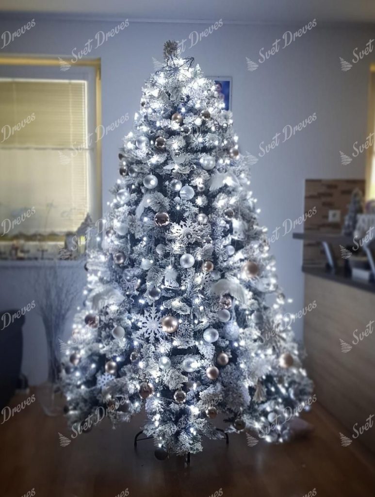 Belo božično drevo Bor Beli 210cm