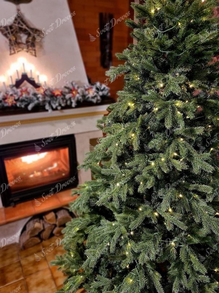 Umetno božično drevo 3D Smreka Ekskluzivna LED, podrobnosti