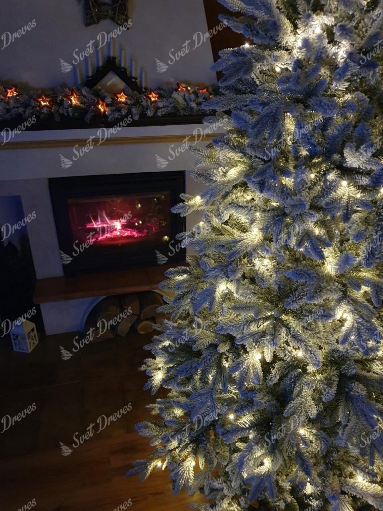 Umetno božično drevo 3D Smreka Kraljevska LED, podrobnosti