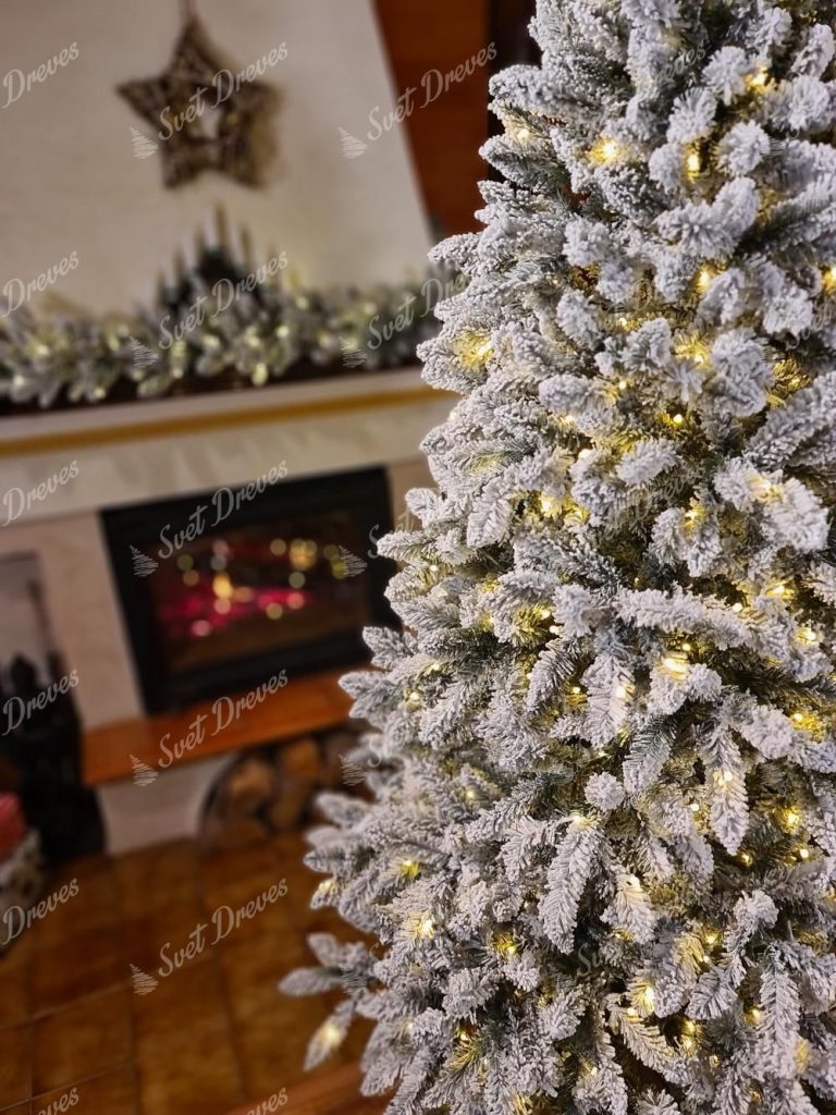 Umetno božično drevo Smreka Nordijska LED, podrobnosti