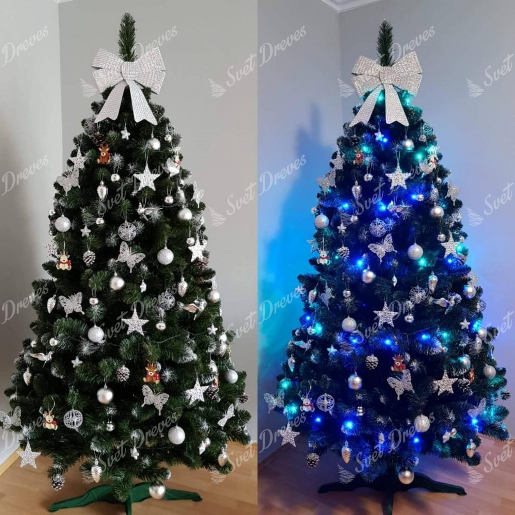 Umetno božično drevo 3D Zasneženi Bor 210cm