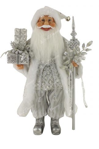 Dekoracija božični Miklavž ledeni 46cm