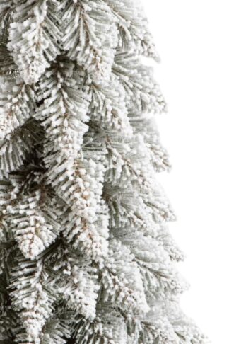 Umetno božično drevo zasnežena Ozka Smreka v loncu