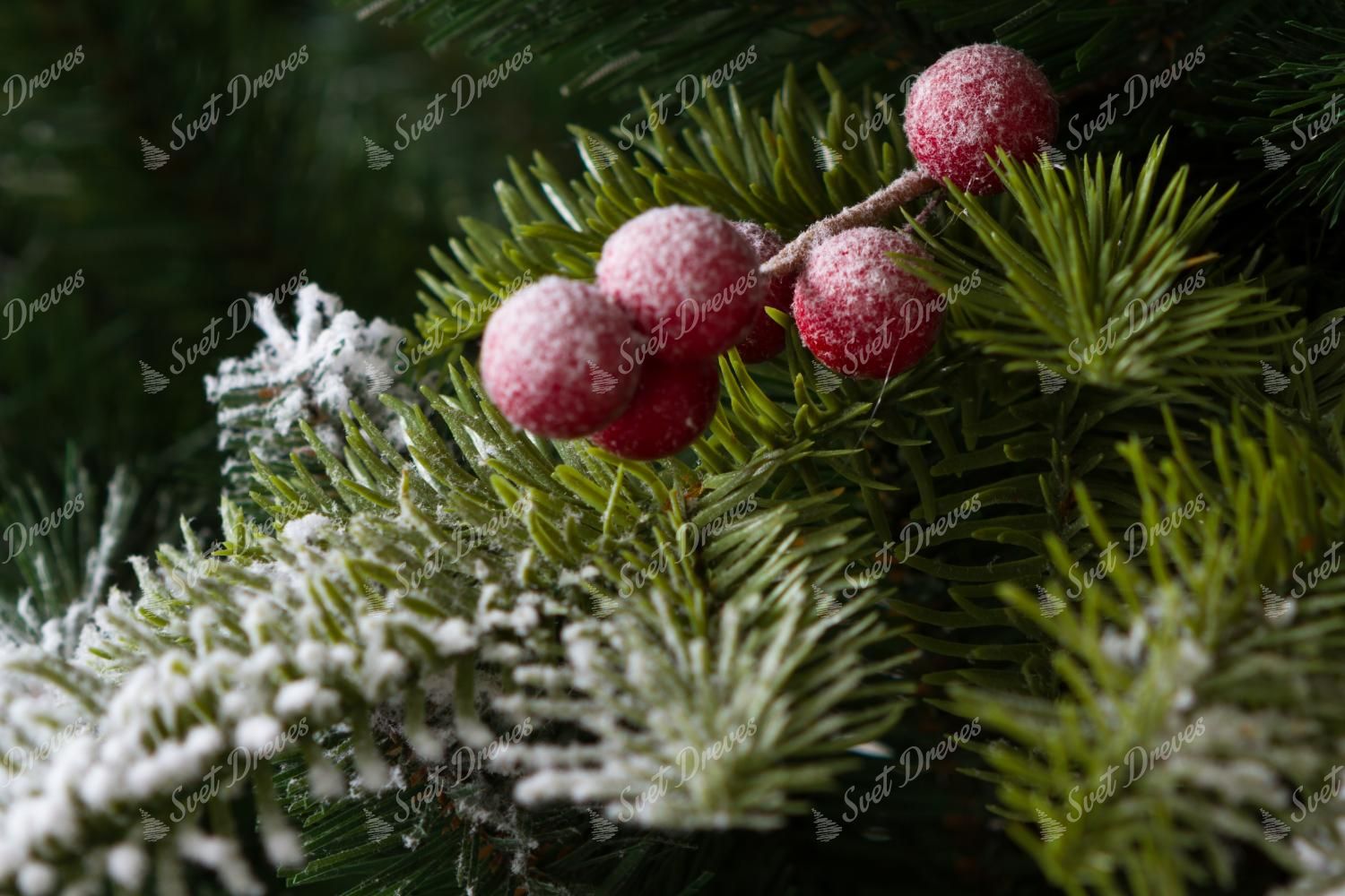 Umetno božično drevo 3D Zasnezena jelka