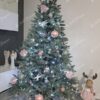 Okrašeno Božično drevo FULL 3D Smreka Ledena 210cm
