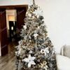 Okrašeno Umetno božično drevo Bela Smreka 180cm