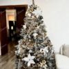 Okrašeno Umetno božično drevo Bela Smreka 220cm