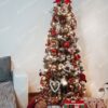 Okrašeno Umetno božično drevo Norveška Ozka Smreka 220cm
