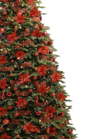 Ogromno božično drevo 3D Smreka Exclusive 400cm LED1776 z okrasnim paketom