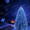 Povezovalna LED božična veriga v hladni beli barvi 240 cm 360 LED