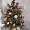 Umetno božično drevo v cvetličnem lončku 3D Kavkaska Jelka