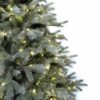 Umetno božično drevesce 3D Smreka Srebrna LED