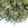 Umetno božično drevesce 3D Smreka Srebrna LED