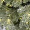 Umetno božično drevesče 3D Smreka Srebrna LED