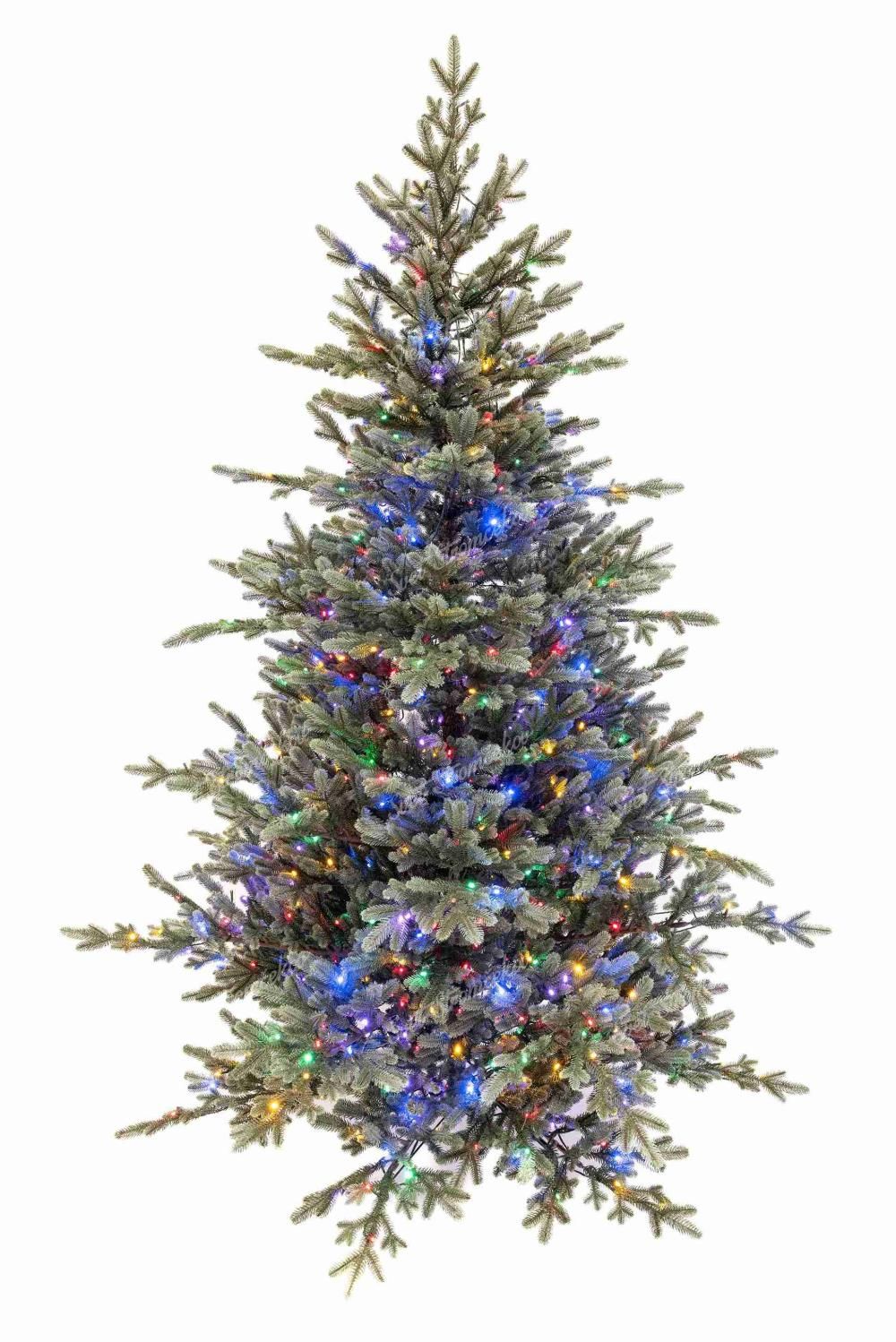 Umelý vianočný stromček FULL 3D Smrek Pichľavý LED má zelené ihličie