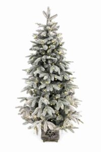 Umetno božično drevo 3D Smreka Arktična v lončku LED