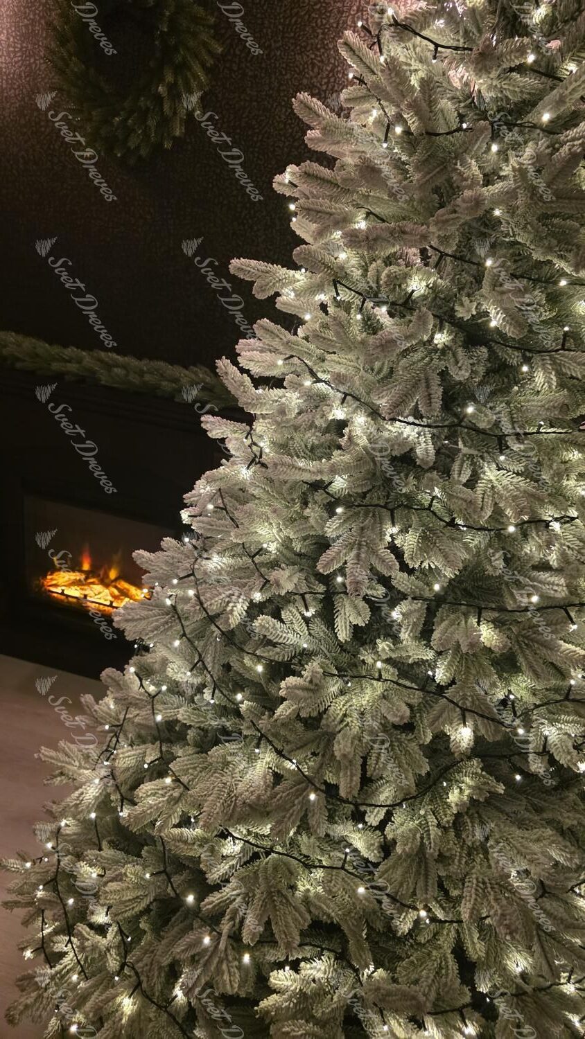 Božična LED osvetlitev za drevo topla bela 25m 500LED