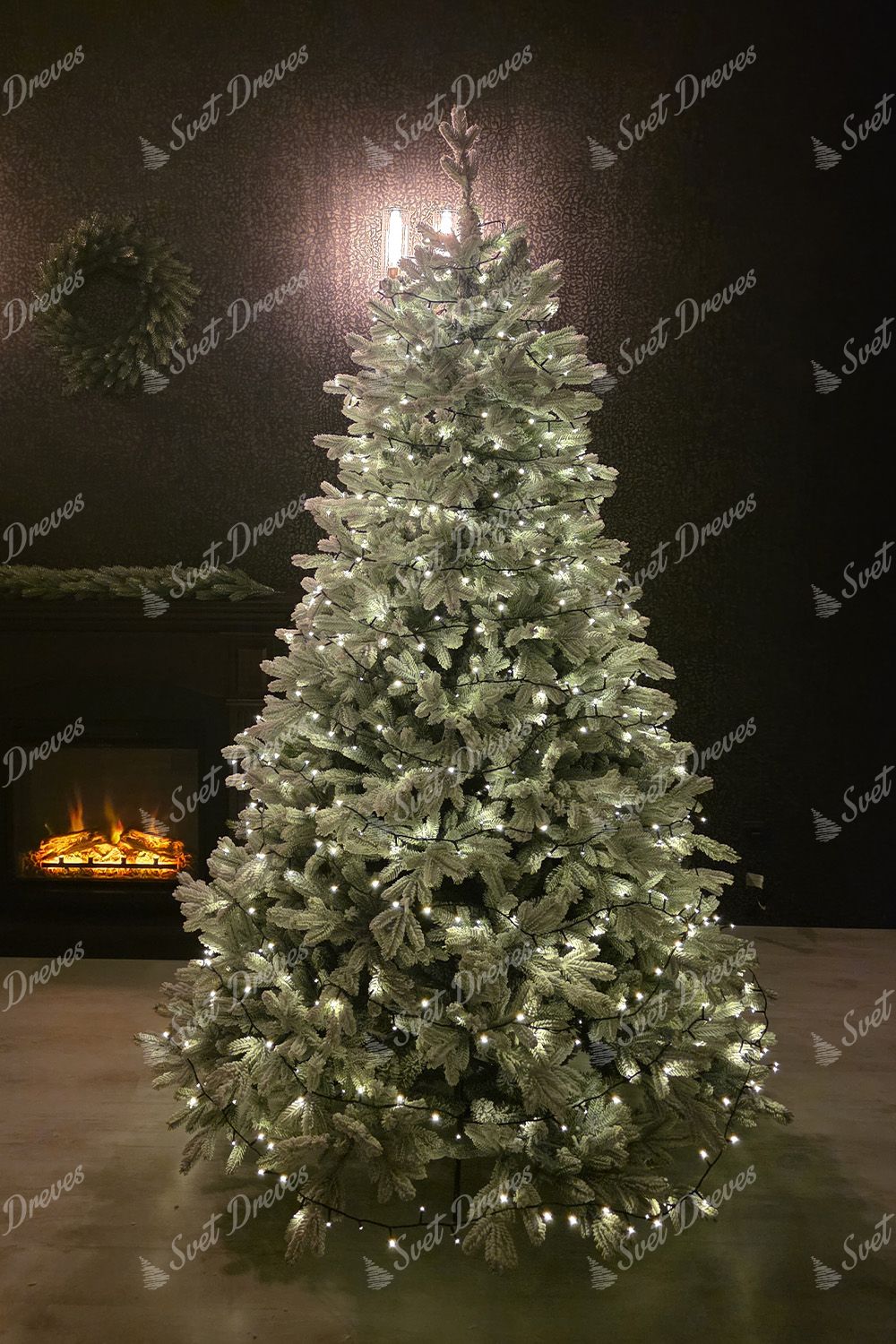 Božična LED osvetlitev za drevo topla bela 25m 500LED