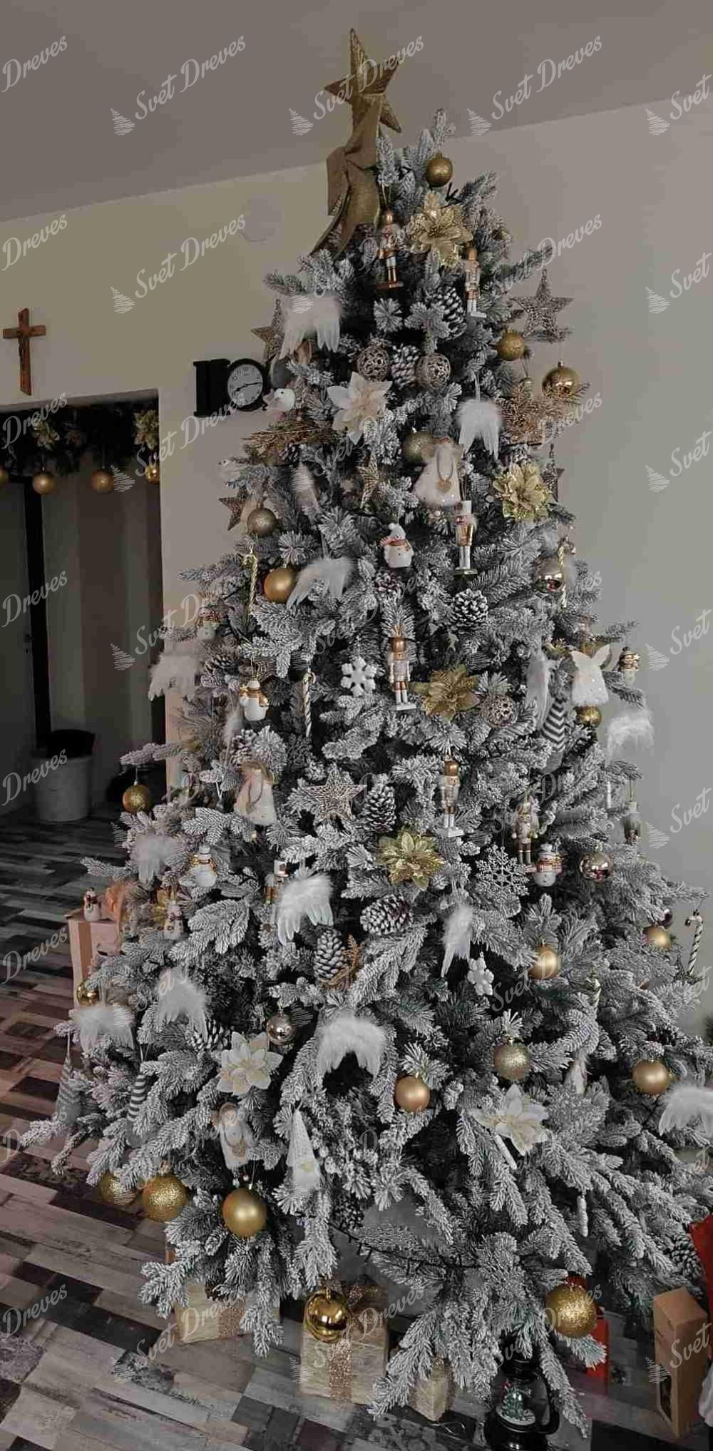 Umetno božično drevesce 3D Smreka Polarna 240cm