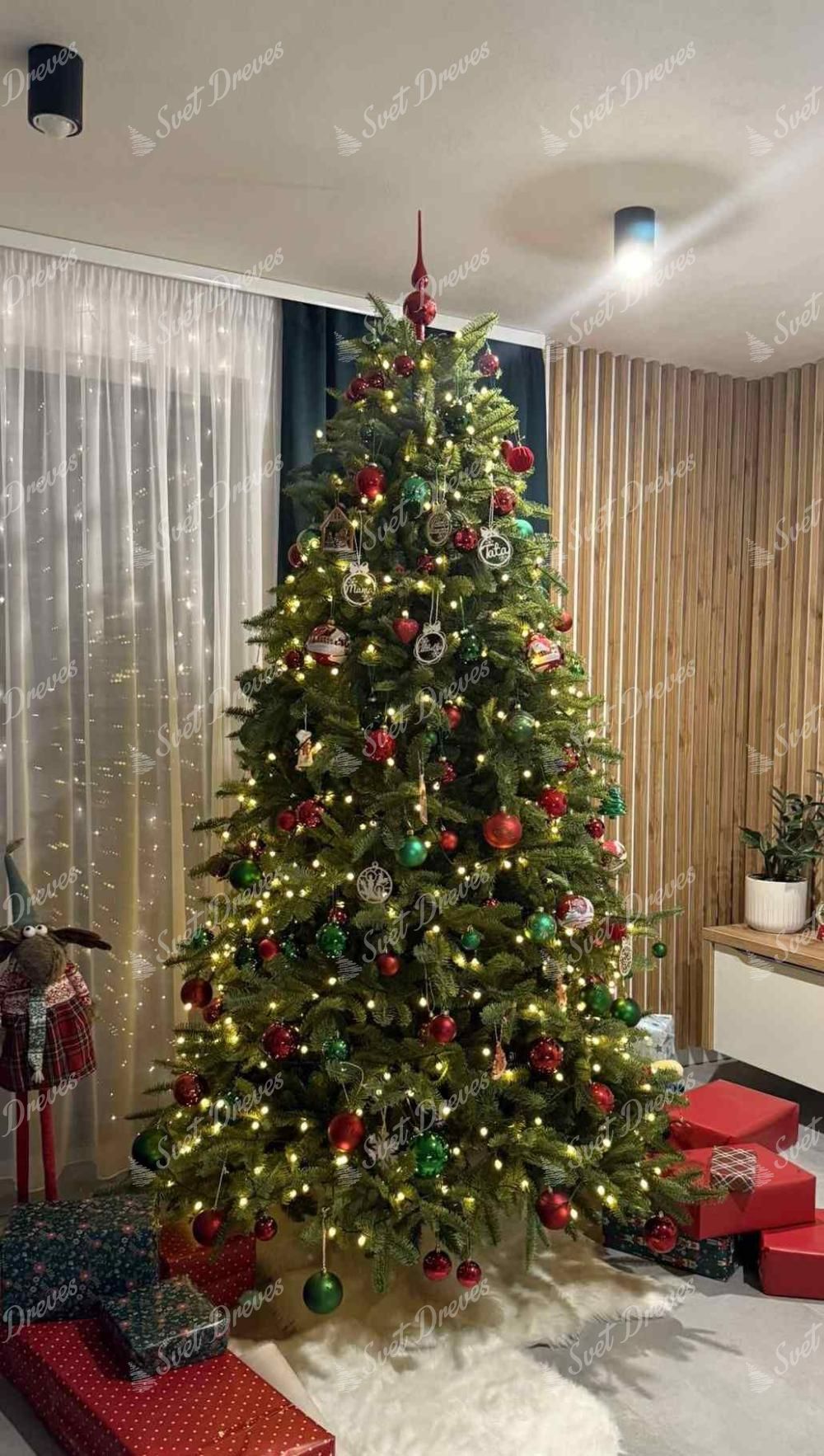 Umetno božično drevo 3D Jelka Balzamska 240cm