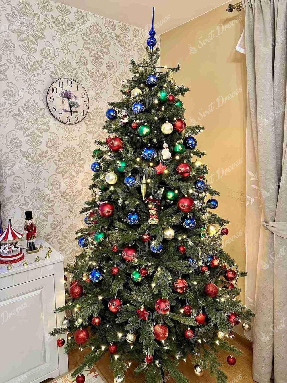 Umetno božično drevo FULL 3D Smreka Ekskluzivna 210cm