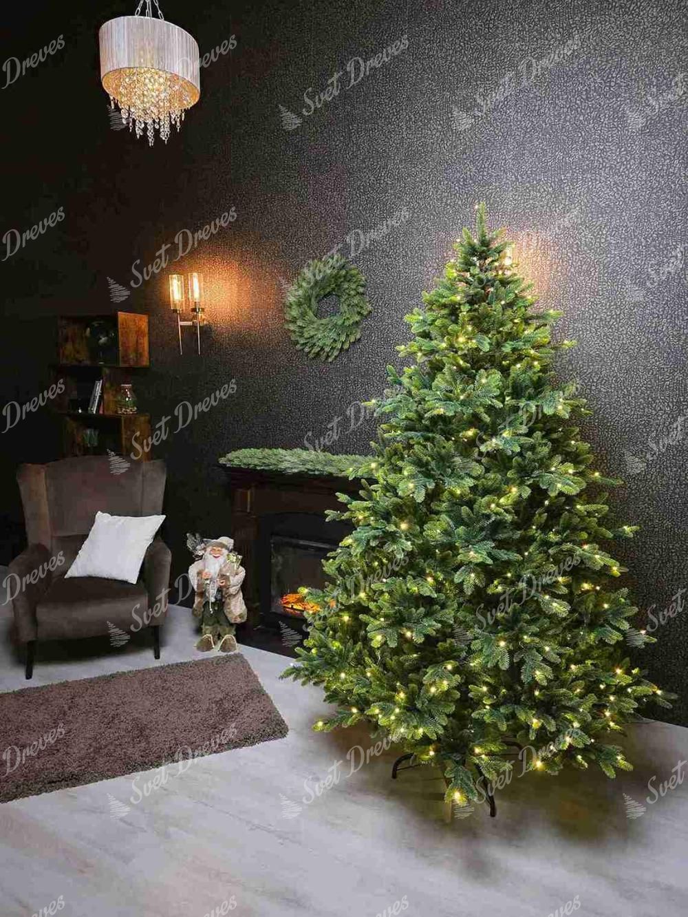 Božično drevo FULL 3D Sicilijanska Jelka 210cm LED500