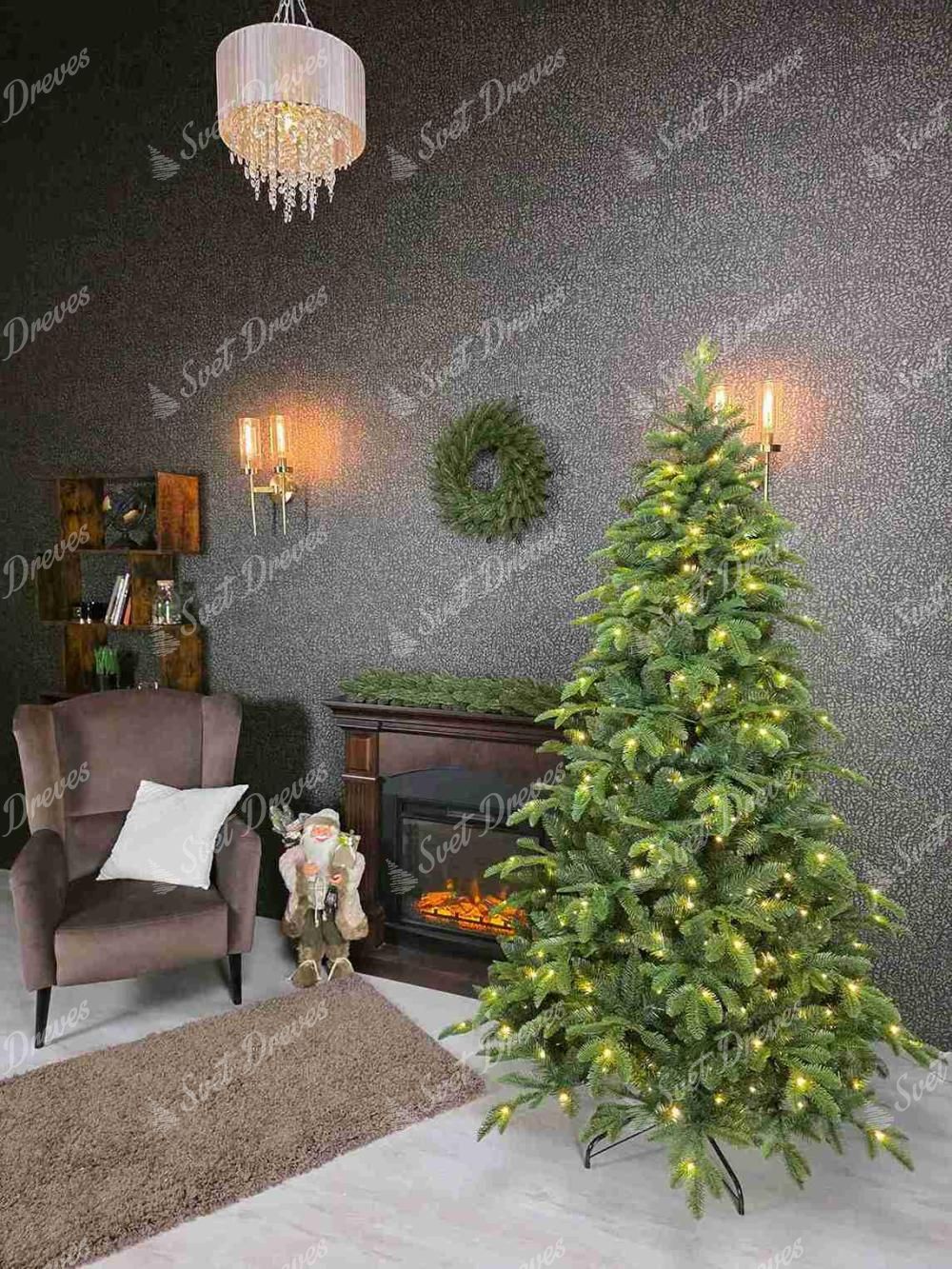 Umetno božično drevo 3D Koloradska Jelka 210cm LED350