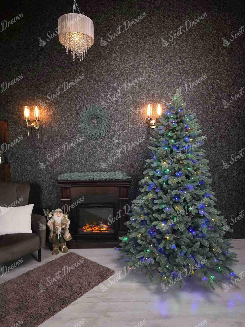 Umetno božično drevo FULL 3D Argentinska Smreka 210cm LED400